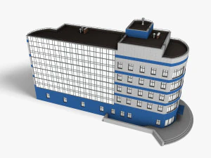 Office Building 001 3D Model
