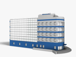 Office Building 001 3D Model