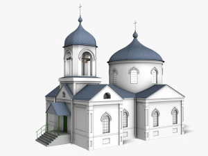 Kerk 001 3D Model