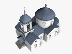 Church 001 3D Model
