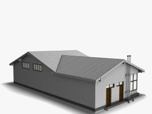 Gas station 001 3D Model