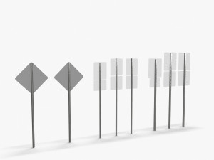 Road Signs Speed Limit Modèle 3D