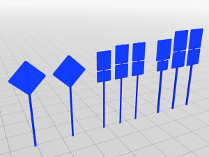 Road Signs Speed Limit Modèle 3D