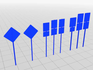 Road Signs Speed Limit 3D Model