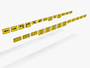 Road Signs Set01 Model 3D
