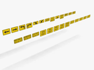 Road Signs Set01 3D Model