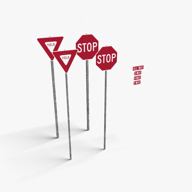 Level 3, 3D Rendering, A Red Stop Sign Stock Photo, Picture and Royalty  Free Image. Image 57144724.