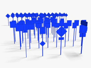 Road Signs Set01 3D Model