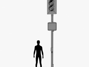 TrafficLight 01 3D Model