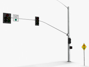 TrafficLight 03 3D Model
