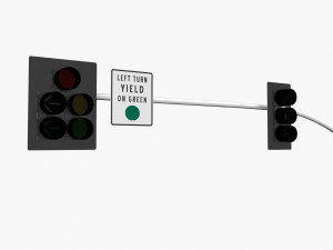TrafficLight 03 3D Model
