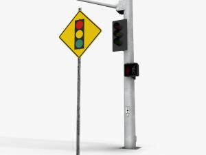 TrafficLight 03 3D Model
