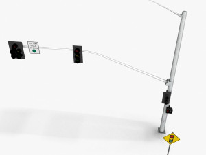 TrafficLight 03 3D Model