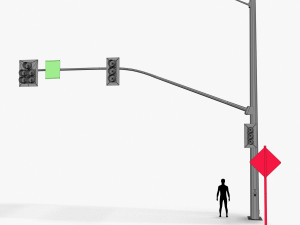 TrafficLight 03 3D Model