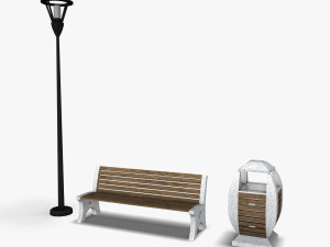 ParkSet 01 Modelo 3D