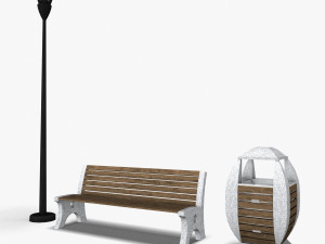 ParkSet 01 Modello 3D