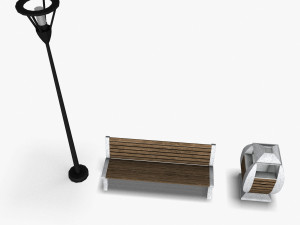ParkSet 01 Modello 3D