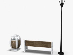 ParkSet 01 Modello 3D