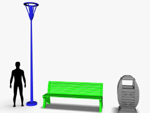 ParkSet 01 3D Model