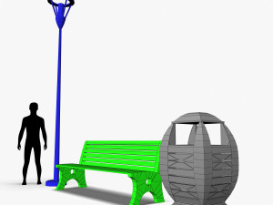 ParkSet 01 Modello 3D