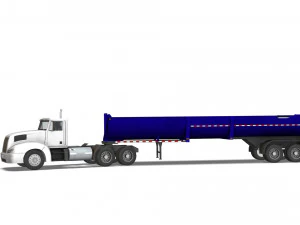 Truck001 DumpTrailer 3D Model