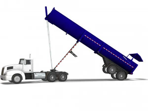 Truck001 DumpTrailer 3D Model