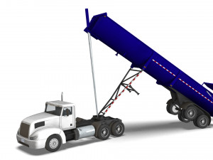 Truck001 DumpTrailer Modello 3D