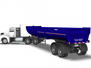 Truck001 DumpTrailer Modello 3D