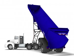 Truck001 DumpTrailer Modello 3D