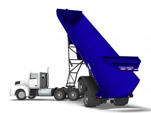 Truck001 DumpTrailer 3D Model