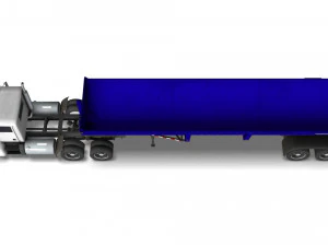 Truck001 DumpTrailer 3D Model