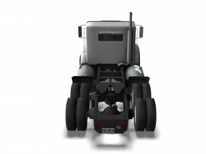 Truck001 DumpTrailer Modello 3D