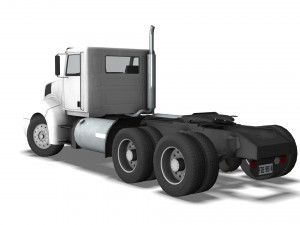 Truck001 DumpTrailer Modello 3D