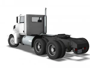 Truck001 DumpTrailer 3D Model