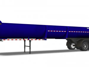 Truck001 DumpTrailer 3D Model
