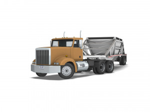 Truck002 DumpTrailer Modelo 3D
