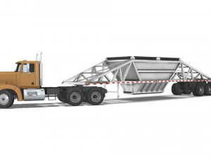 Truck002 DumpTrailer 3D Model