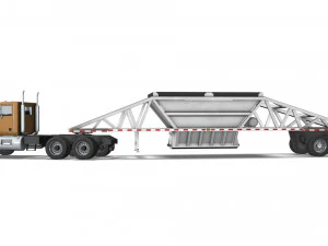 Truck002 DumpTrailer 3D Model