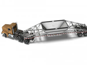 Truck002 DumpTrailer 3D Model