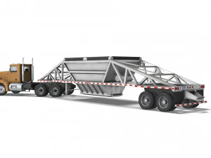 Truck002 DumpTrailer 3D Model