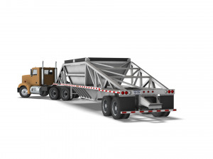 Truck002 DumpTrailer Modèle 3D