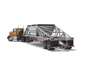 Truck002 DumpTrailer 3D Model