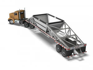 Truck002 DumpTrailer 3D Model