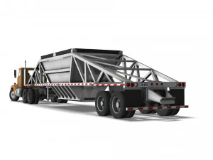 Truck002 DumpTrailer 3D Model