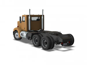 Truck002 DumpTrailer 3D Model