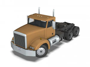 Truck002 DumpTrailer 3D Model