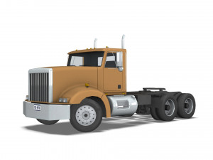 Truck002 DumpTrailer Modèle 3D