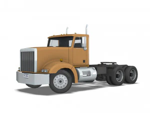 Truck002 DumpTrailer 3D Model