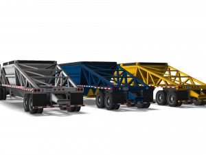 Truck002 DumpTrailer Modèle 3D