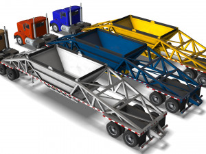 Truck002 DumpTrailer Modèle 3D